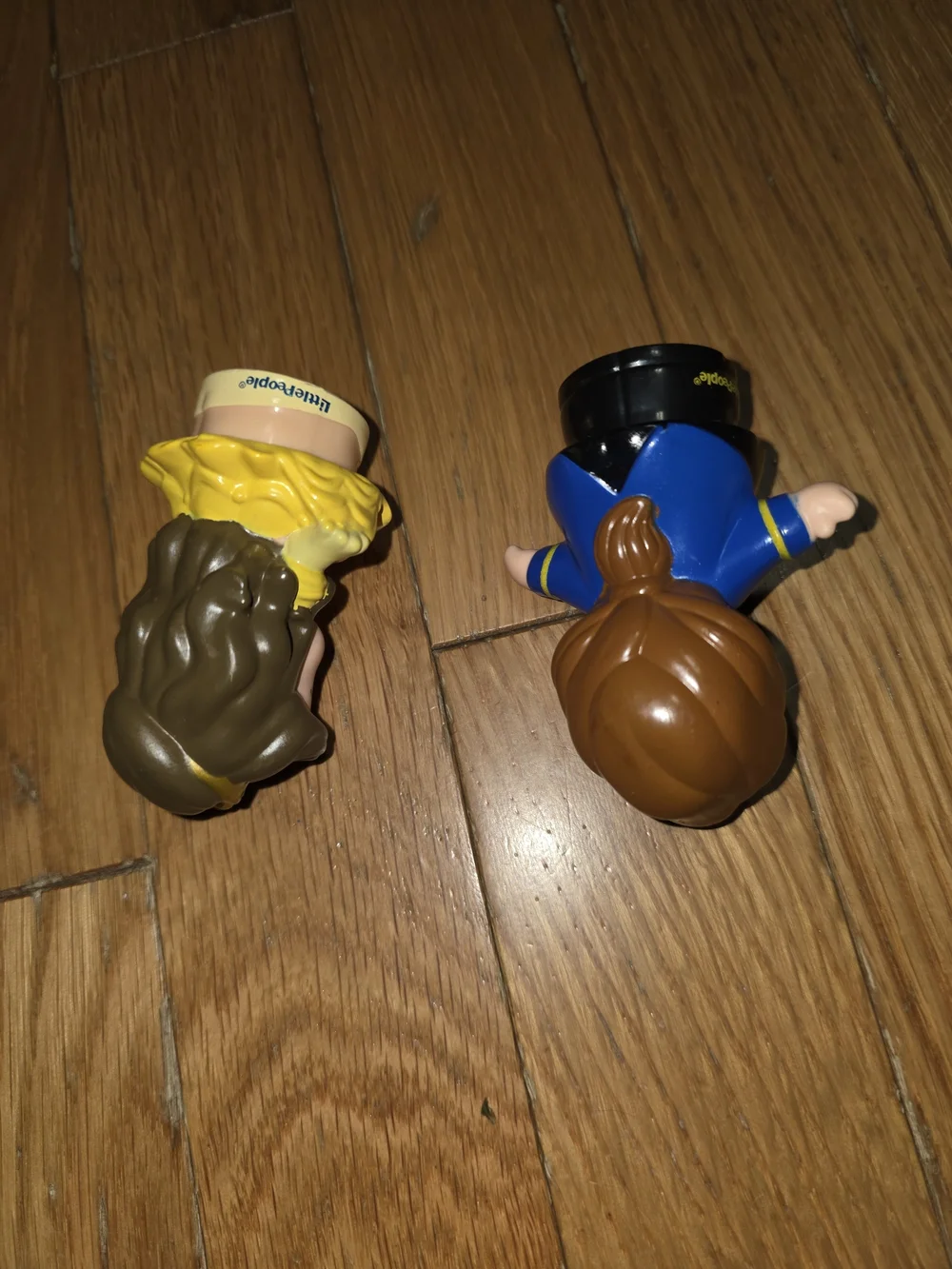 2PC LITTLE PEOPLE Fisher Price Disney Belle Beauty & the Beast PRINCE Adam 2012